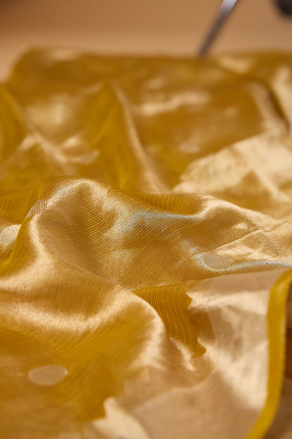 Yellow Kota Tissue Meenadar Saree