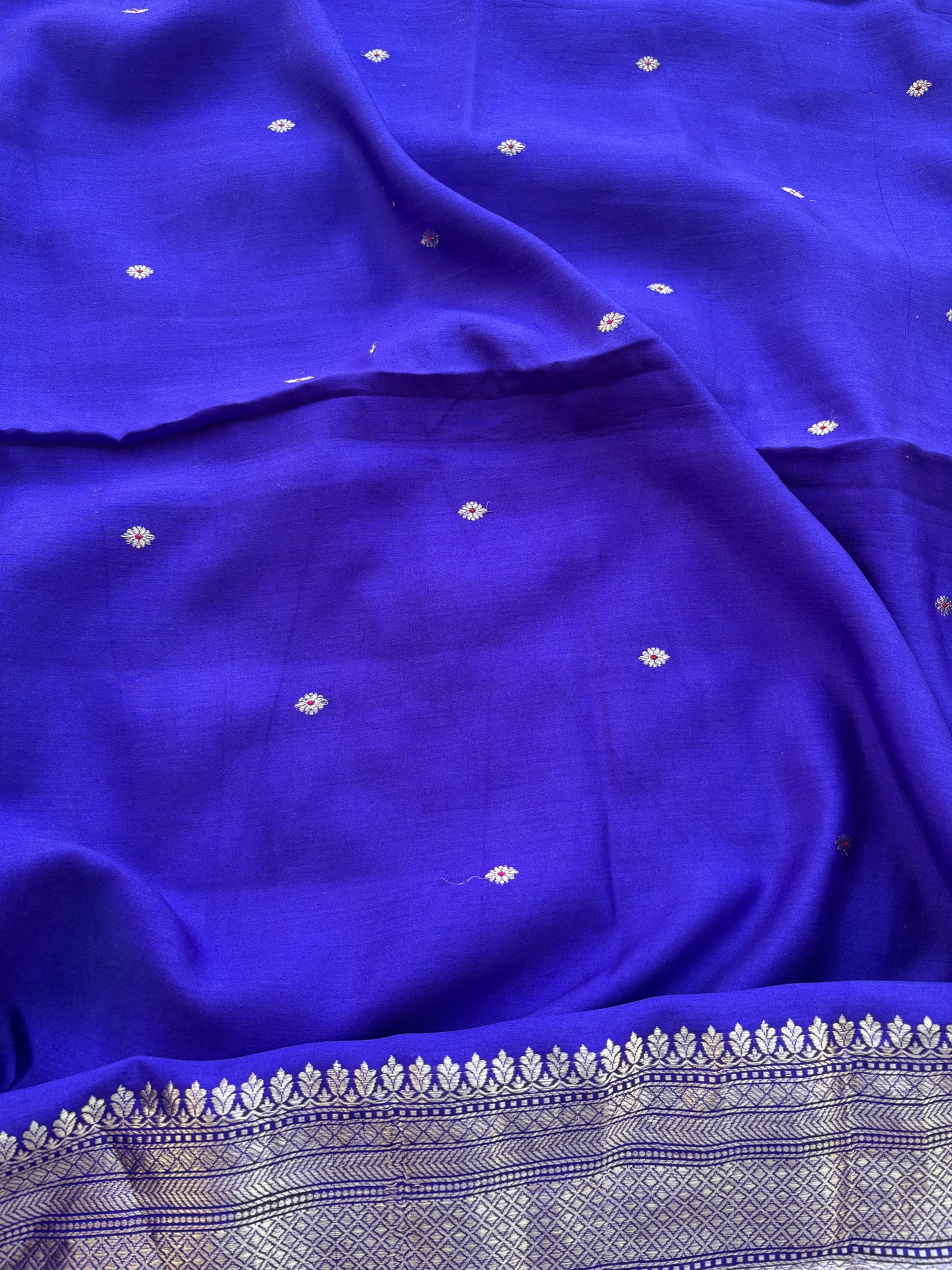 Purple mango silk kadhwa suit set