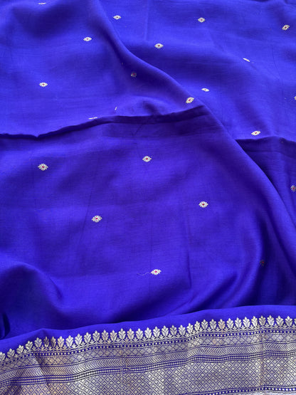 Purple mango silk kadhwa suit set