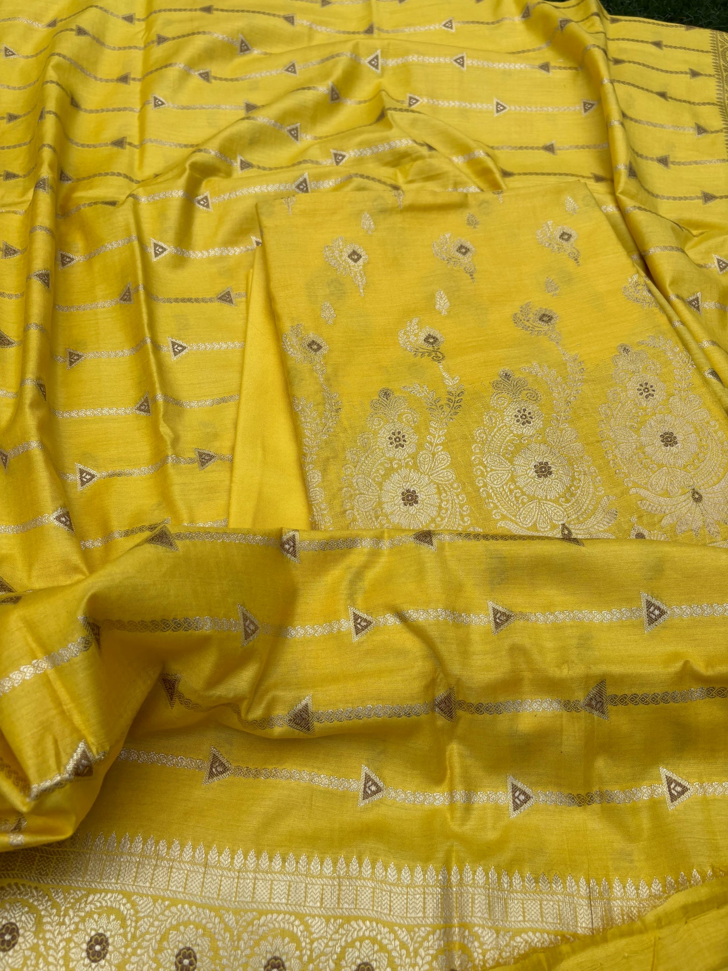 Yellow meenadar cotton suit