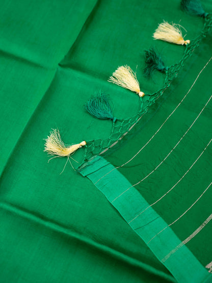 Green brocade silk suit set
