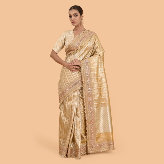 Golden Tissue Silk Saree