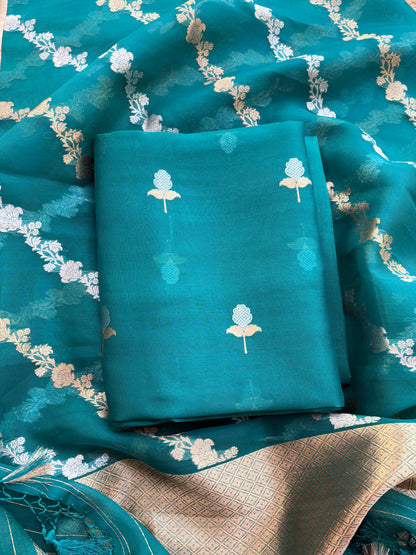 Kora silk sona rupa kadhwa suit set