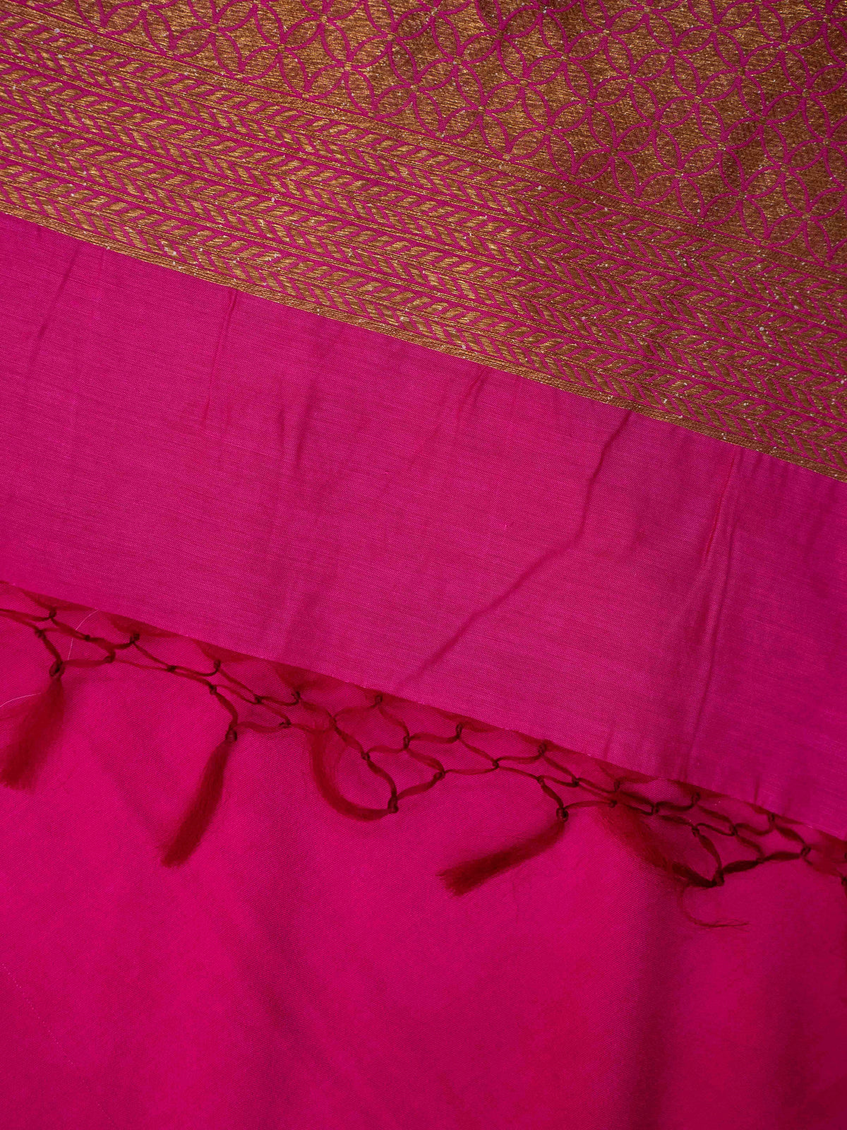 Pink cotton silk suit set