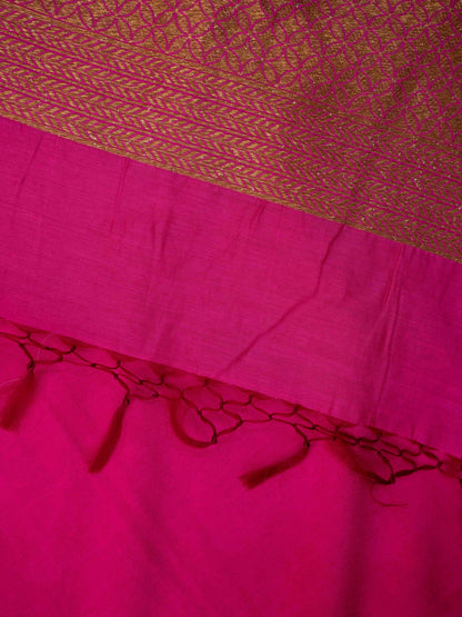 Pink cotton silk suit set