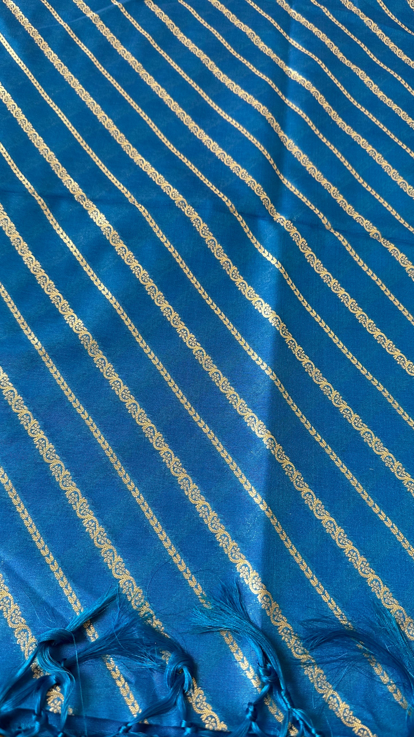 Blue premium Banarasi silk dupatta