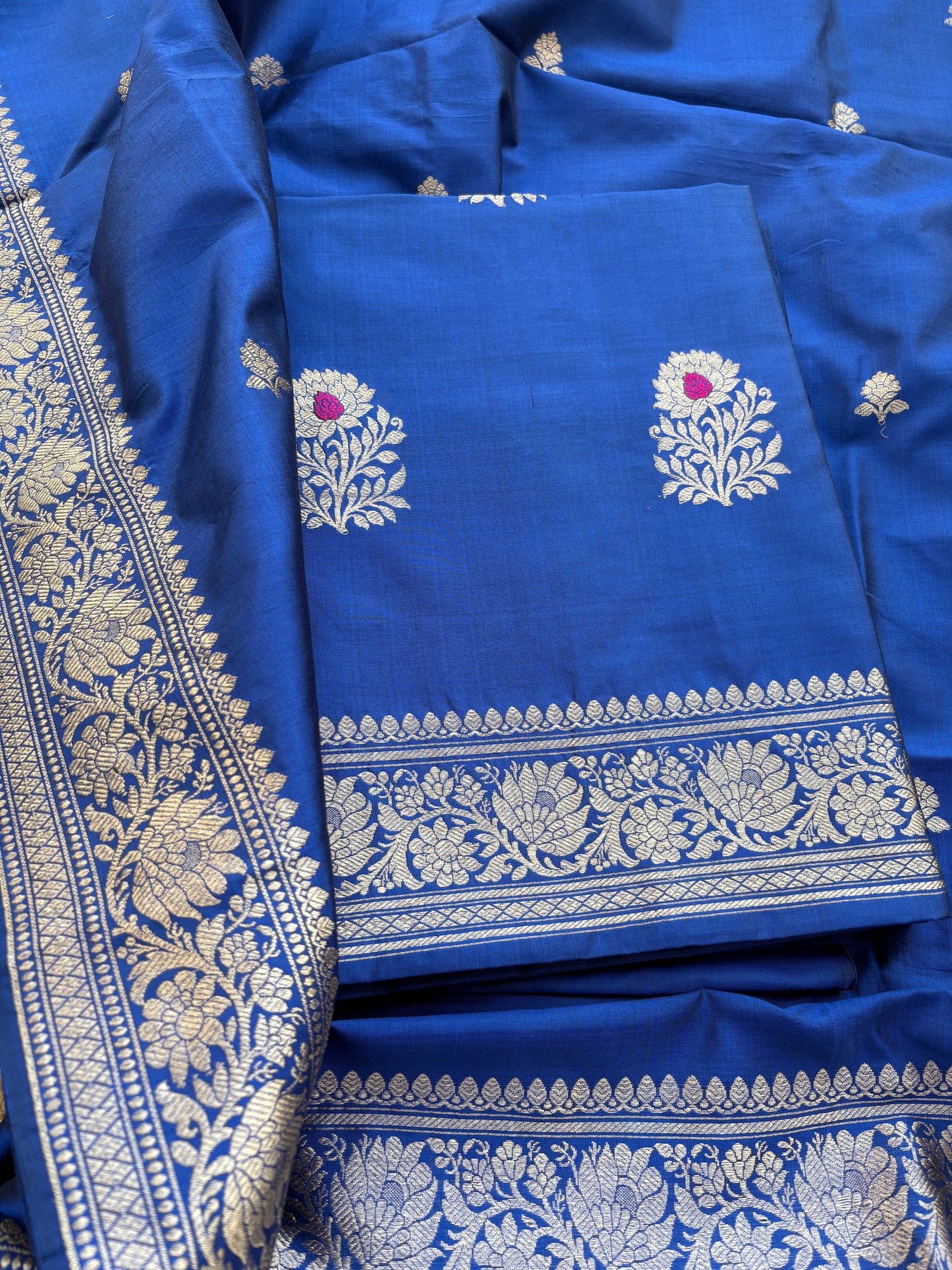 Blue katan by katan Kadhwa suit set