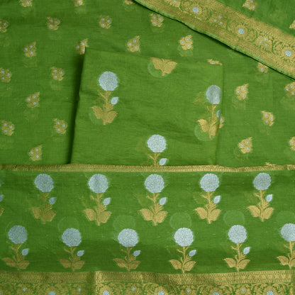 Light green Sona Rupa Chanderi suit set