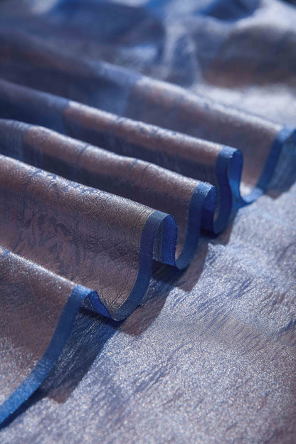 Blue Tissue Kadhwa Saree