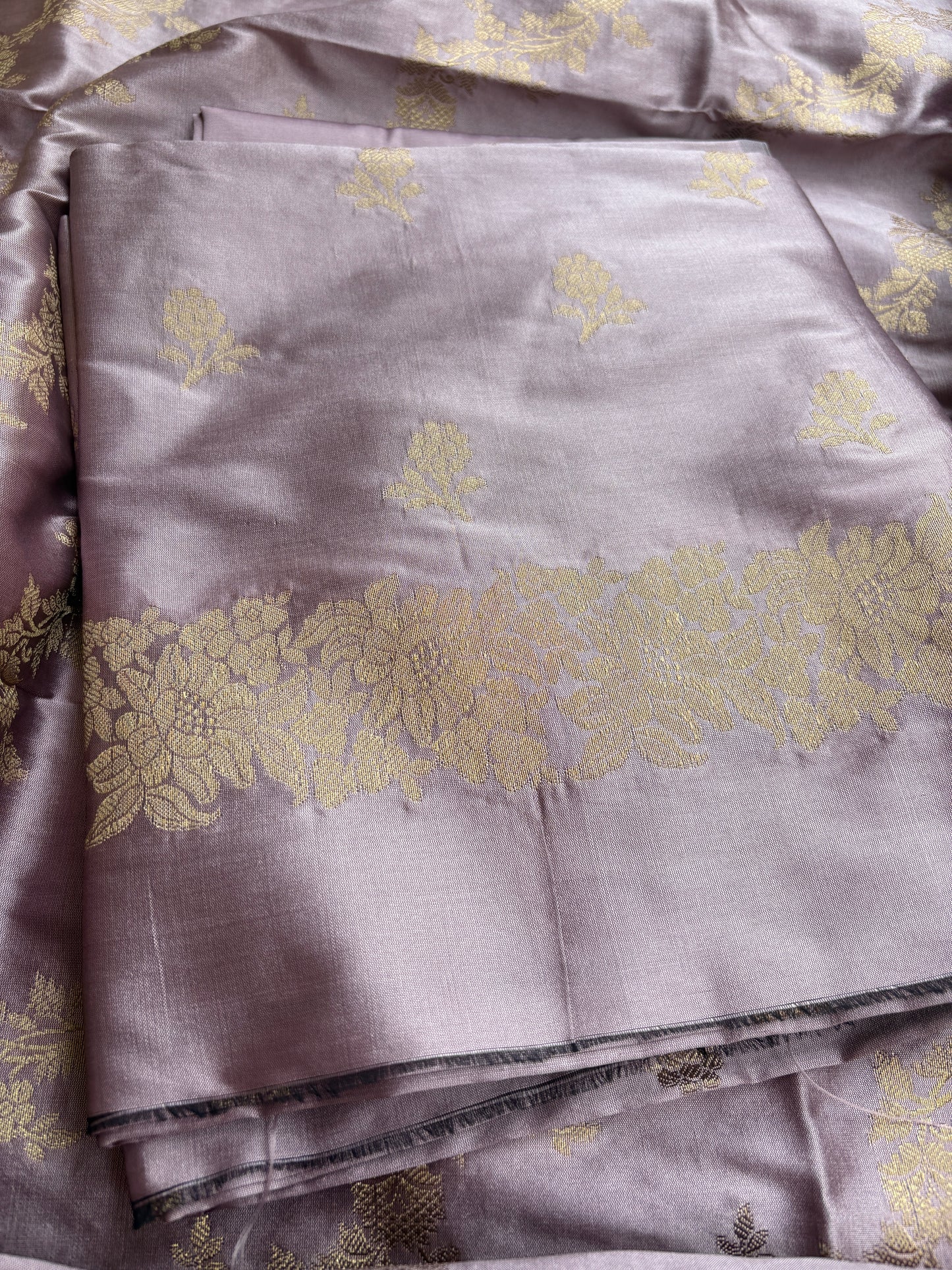 Nude pink premium Banarasi 3 piece suit set