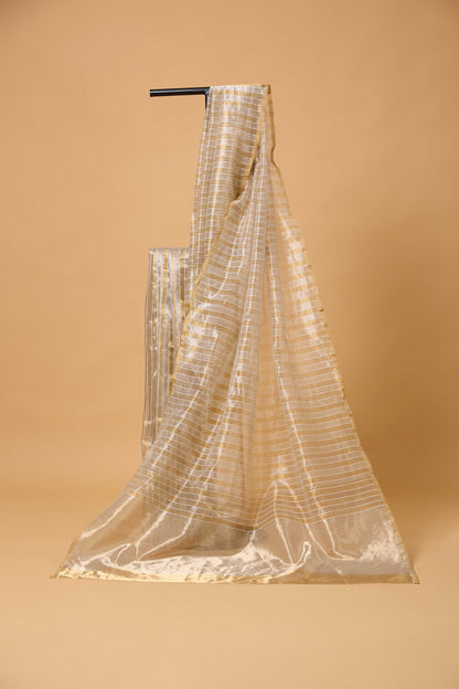 White Kora Tissue Saree