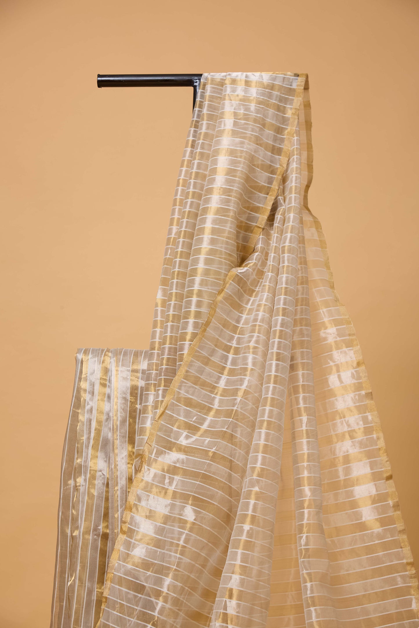 White Kora Tissue Saree