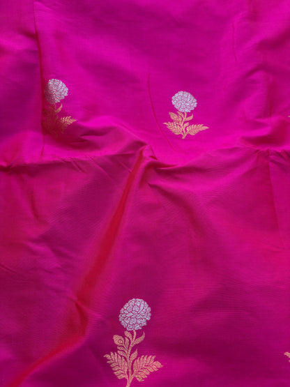 Pink katan silk fabric