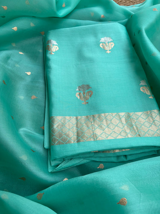 Blue Kora kadhwa 3 piece suit set