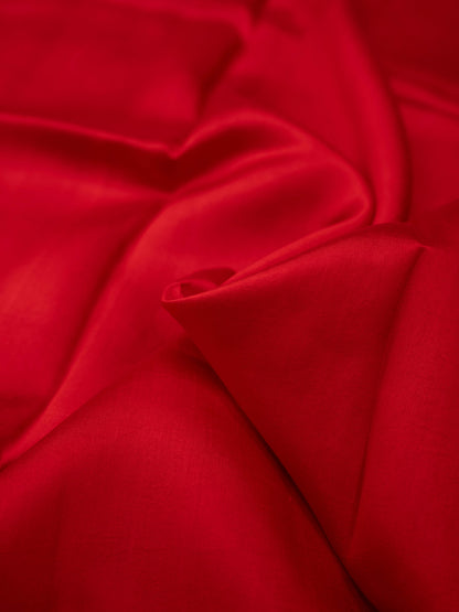 Red brocade handwoven suit set