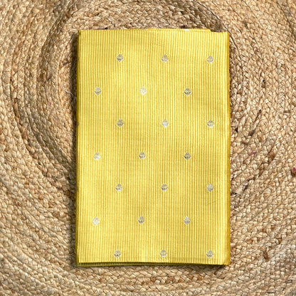 Yellow Chiniya silk suit set