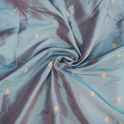 Blue katan silk fabric