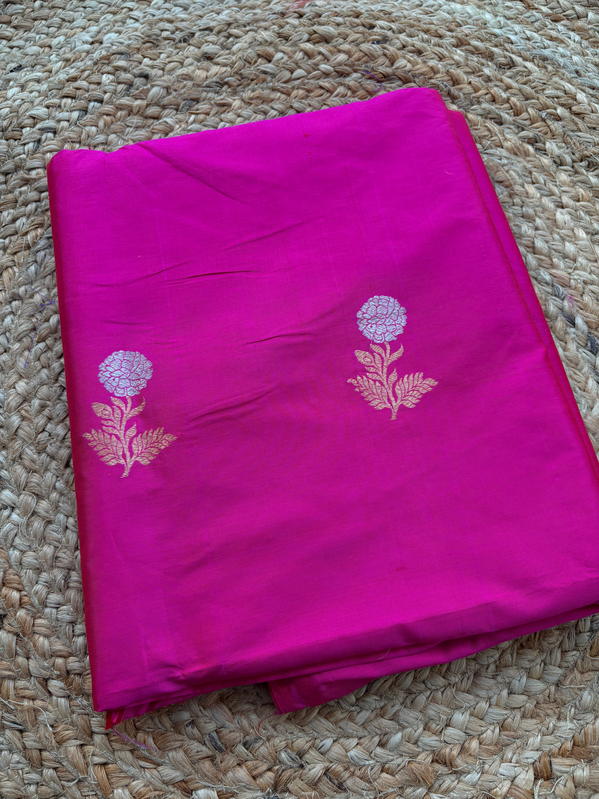 Pink katan silk fabric