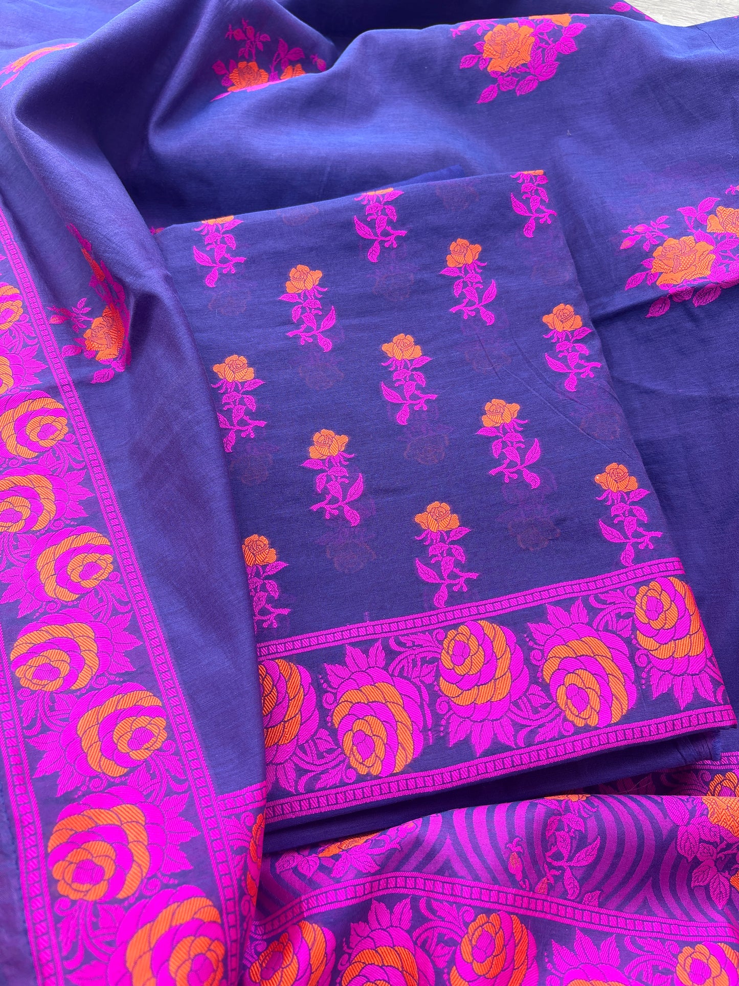 Purple meenadar Chanderi suit set( cc-10)