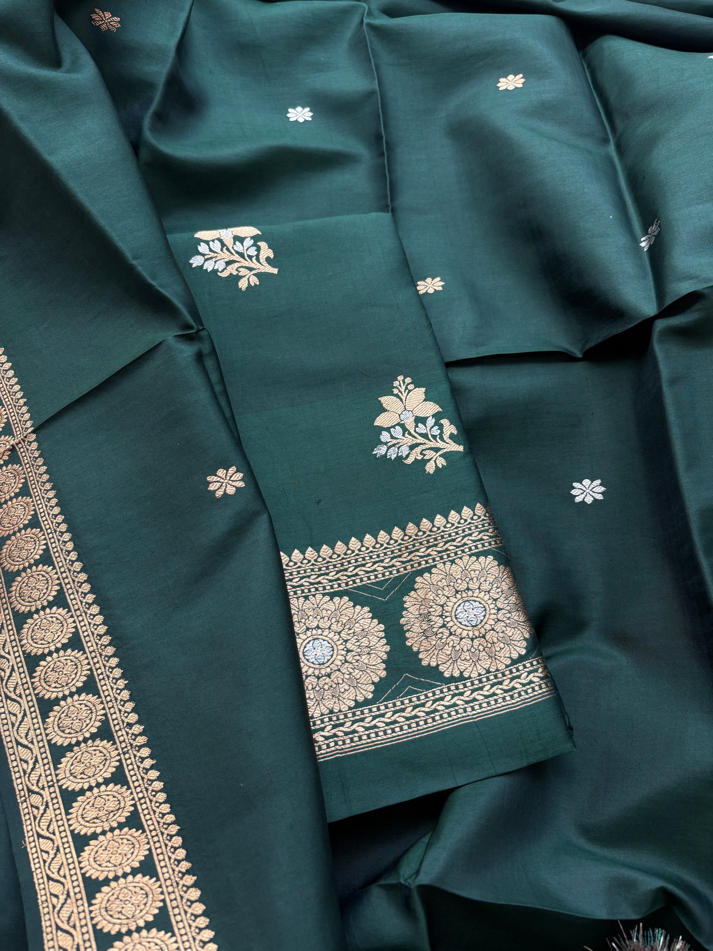 Green Katan by Katan  kadhwa suit set