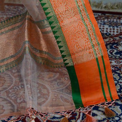 Pure kora tissue dupatta