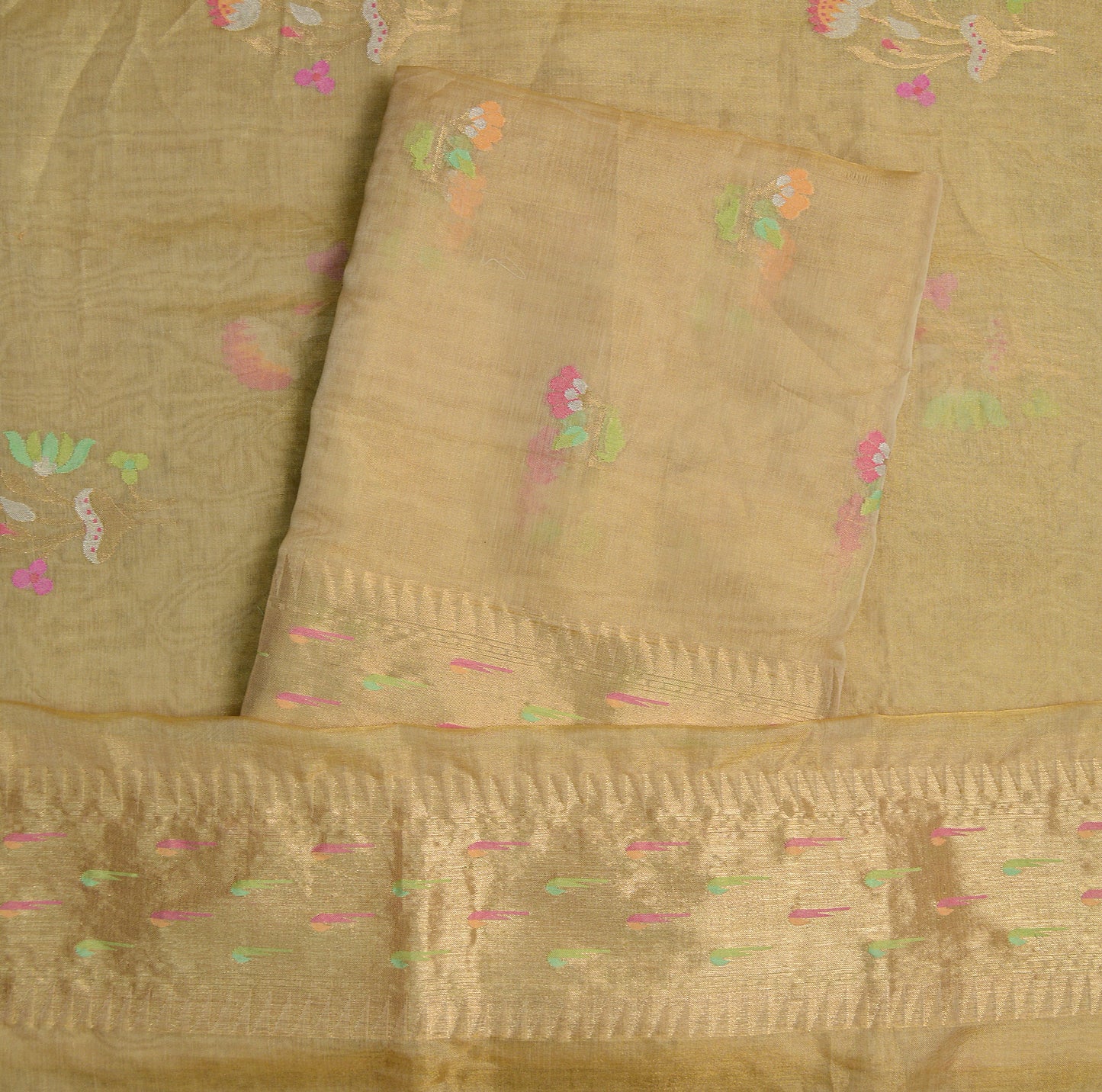 Iktara tissue  kadhwa suit set ( 2 piece )