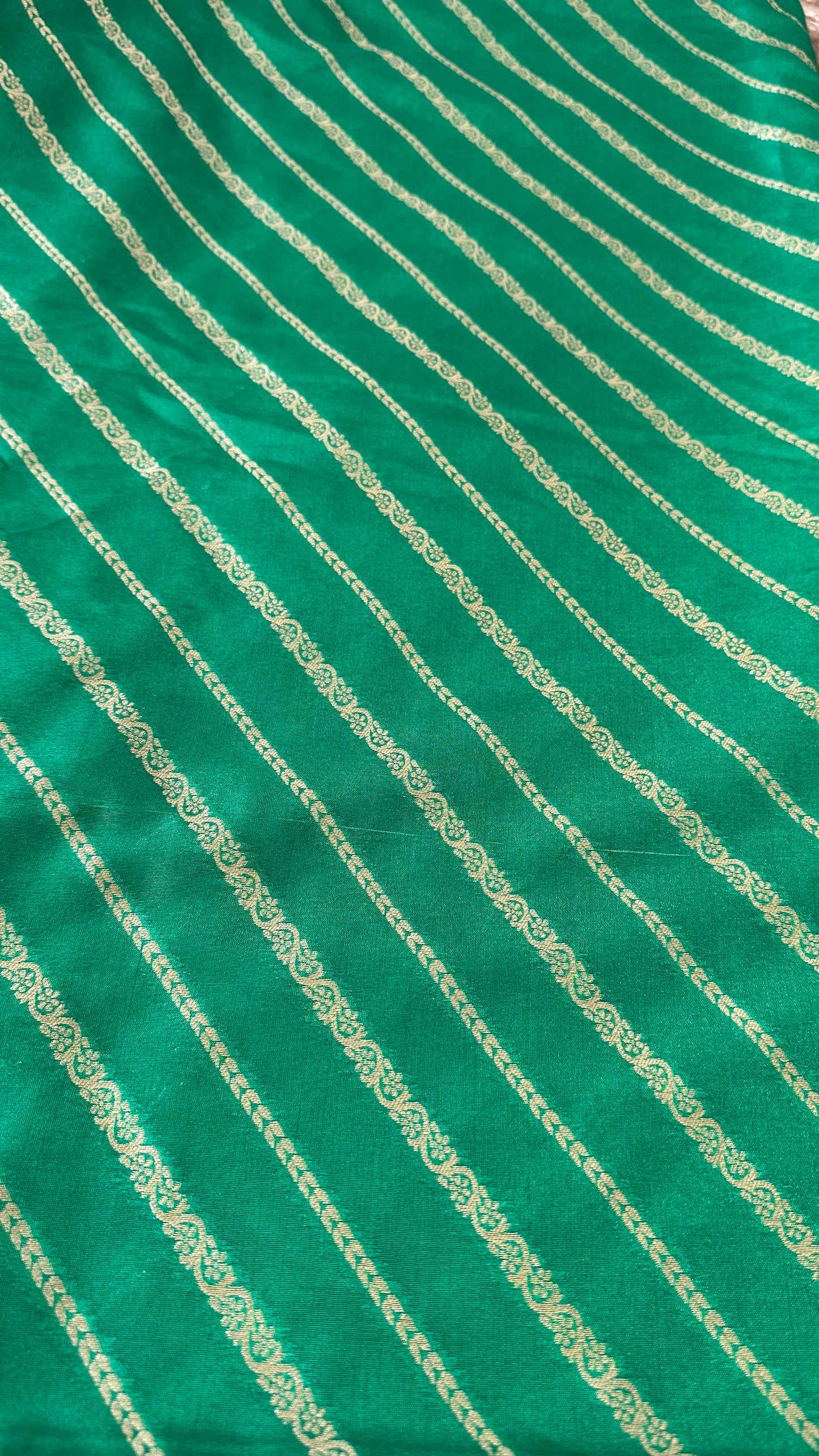 Green premium Banarasi silk dupatta