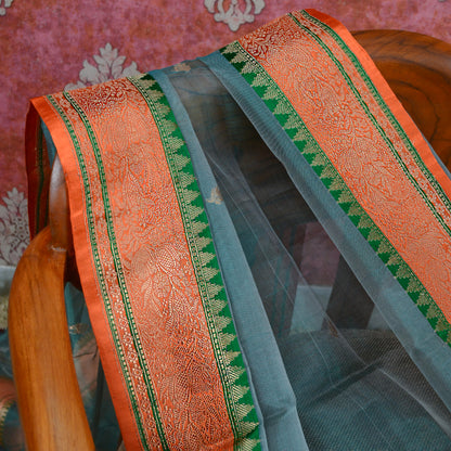 Pure kora tissue kadhwa dupatta
