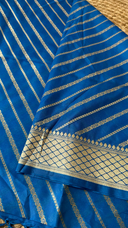 Blue premium Banarasi silk dupatta