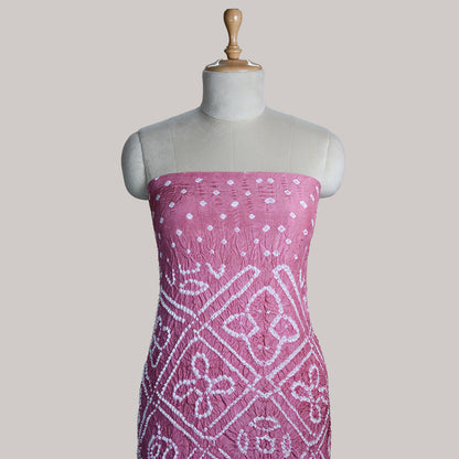 Onion Pink bandhani Paithani suit set