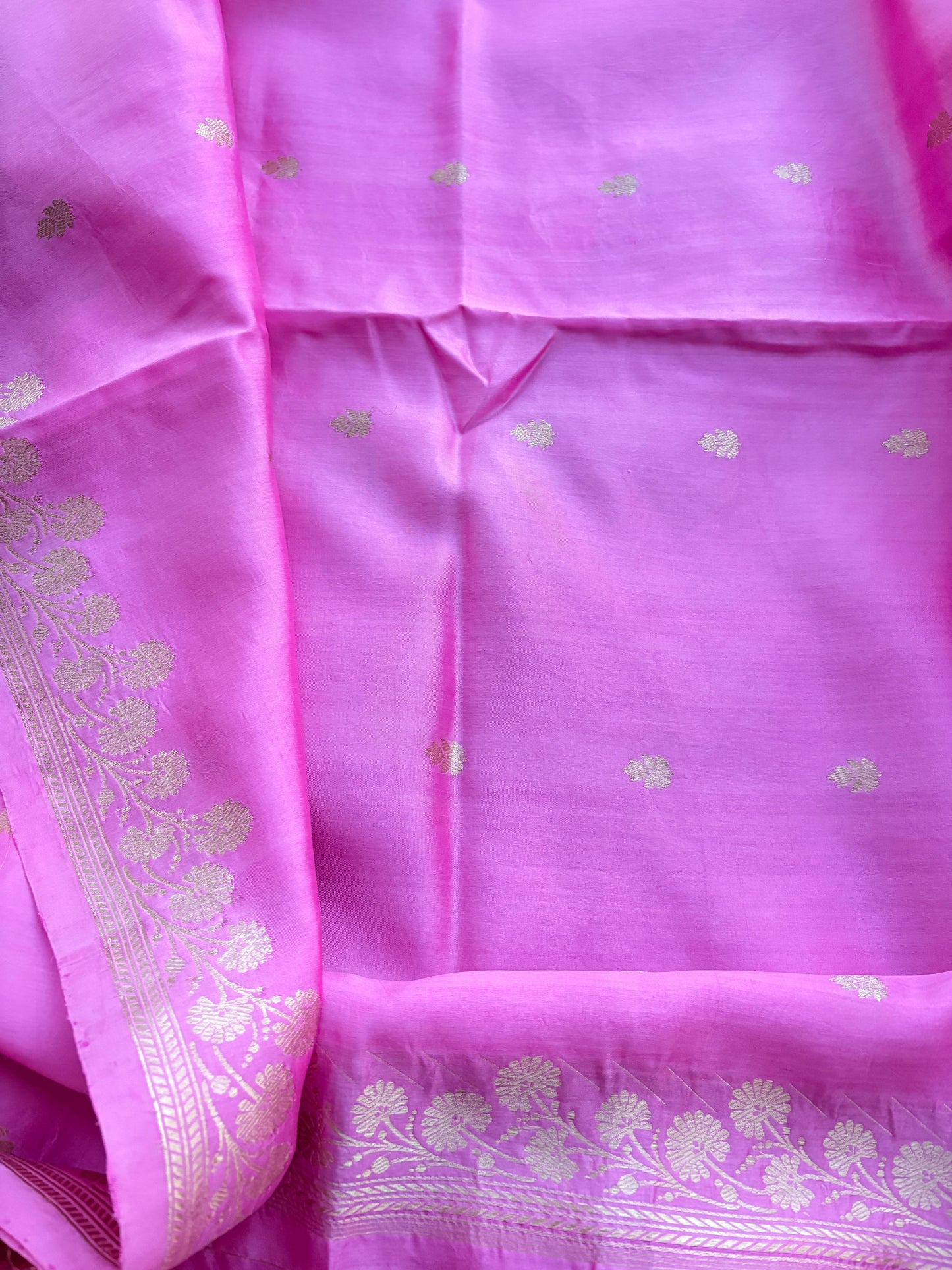 Blush pink raw mango silk suit set