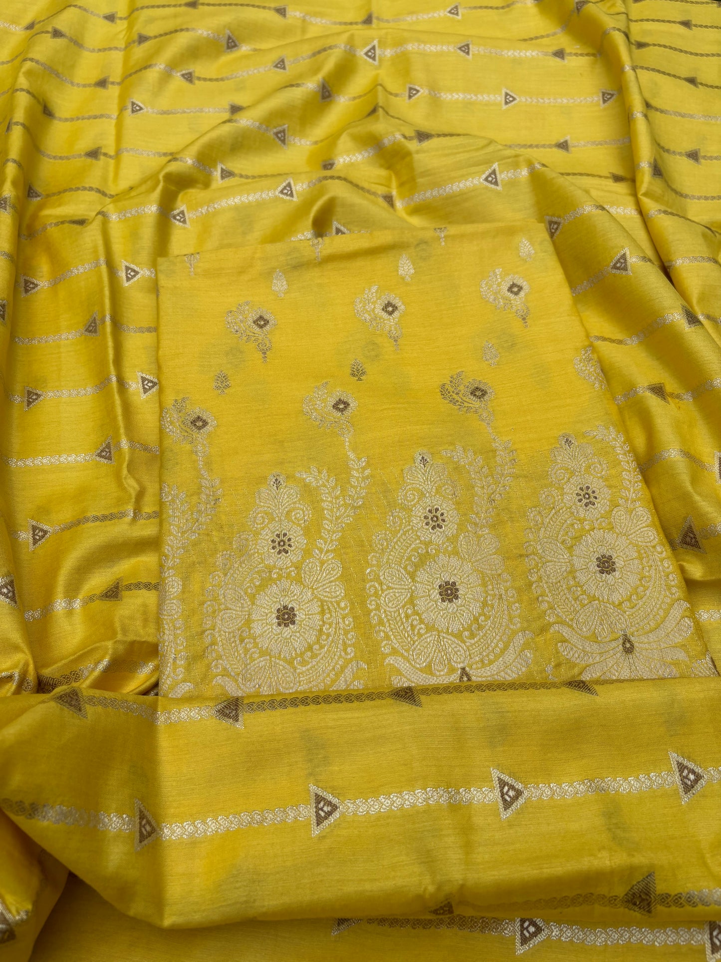 Yellow meenadar cotton suit