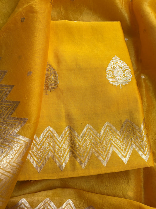 Yellow Chiniya kora suit set