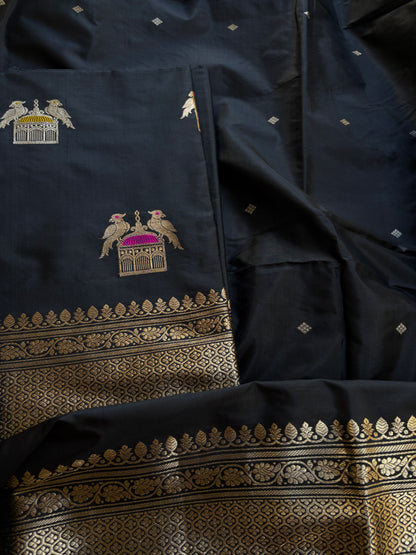 Black katan by katan kadhwa suit set