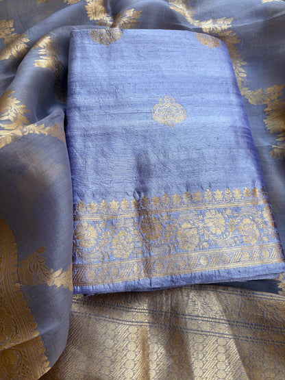 Raw silk kadhwa kurta, bottom , kora kadhwa dupatta