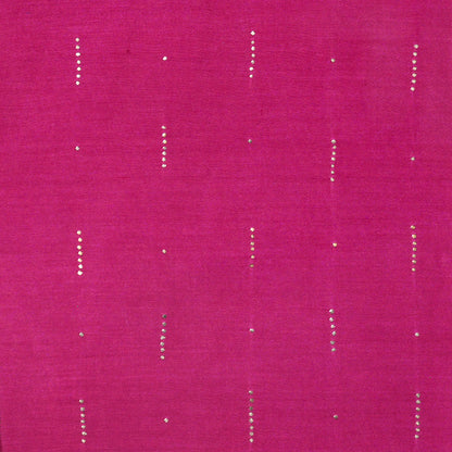 Pink Swarovski work Chanderi silk suit set