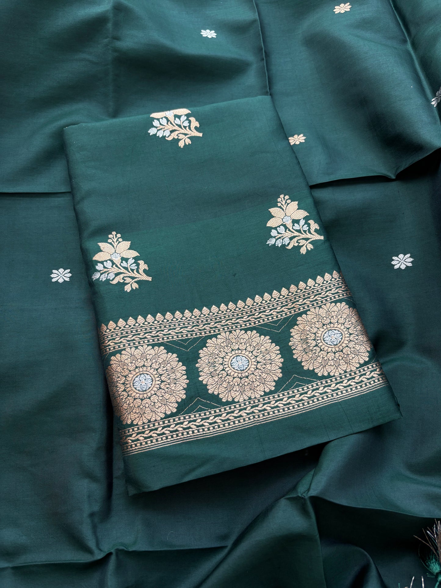Green Katan by Katan  kadhwa suit set