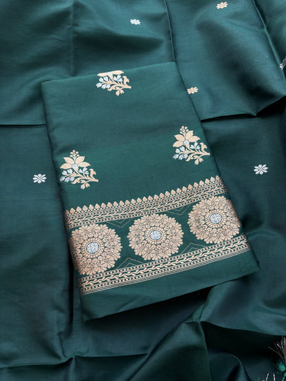 Green Katan by Katan  kadhwa suit set