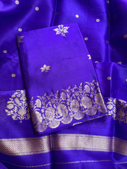 Purple mango silk 3 piece suit set