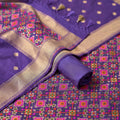 Purple Patola Meenadar 3 piece suit set(07)