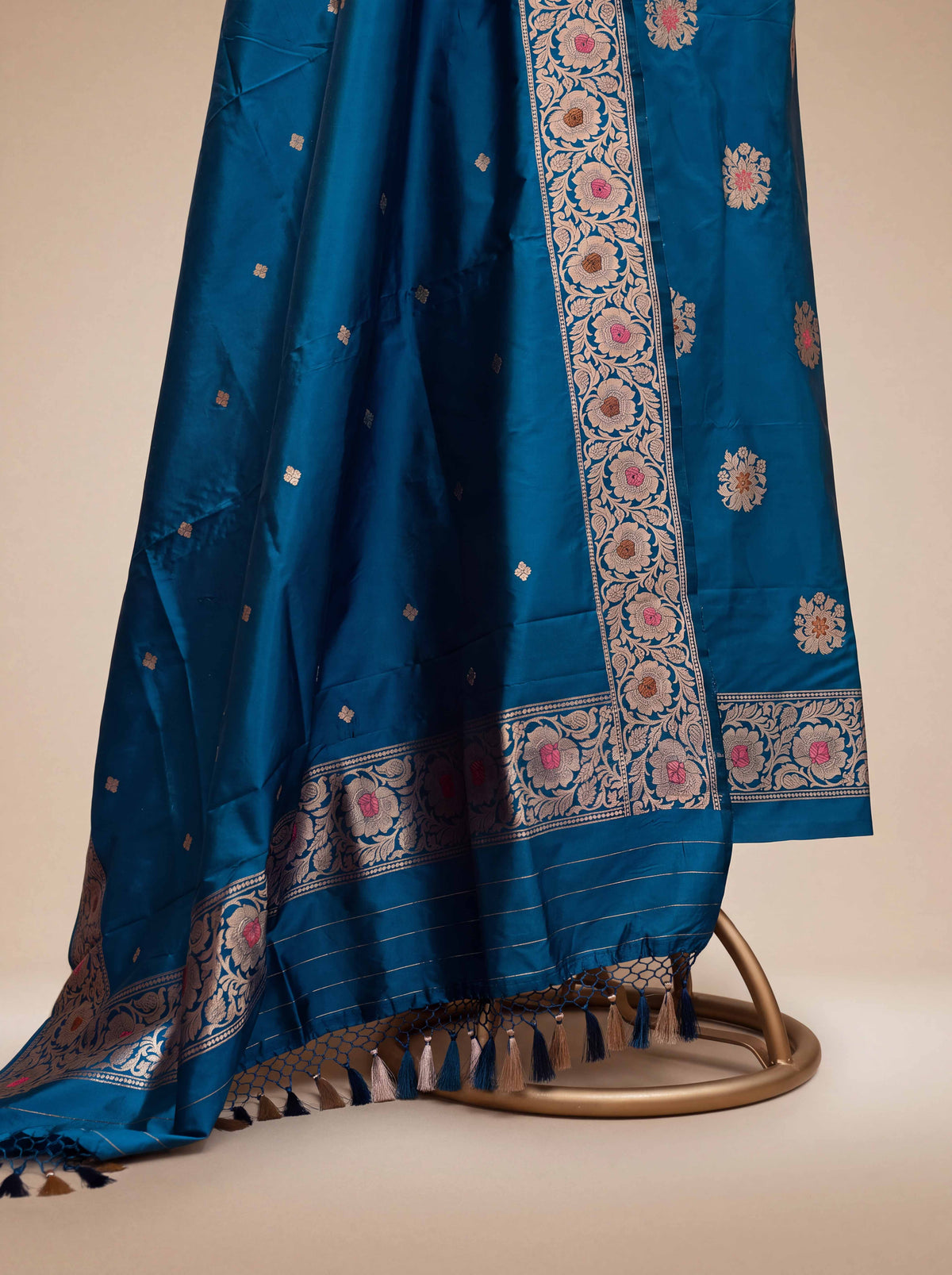 Blue katan by katan silk suit set