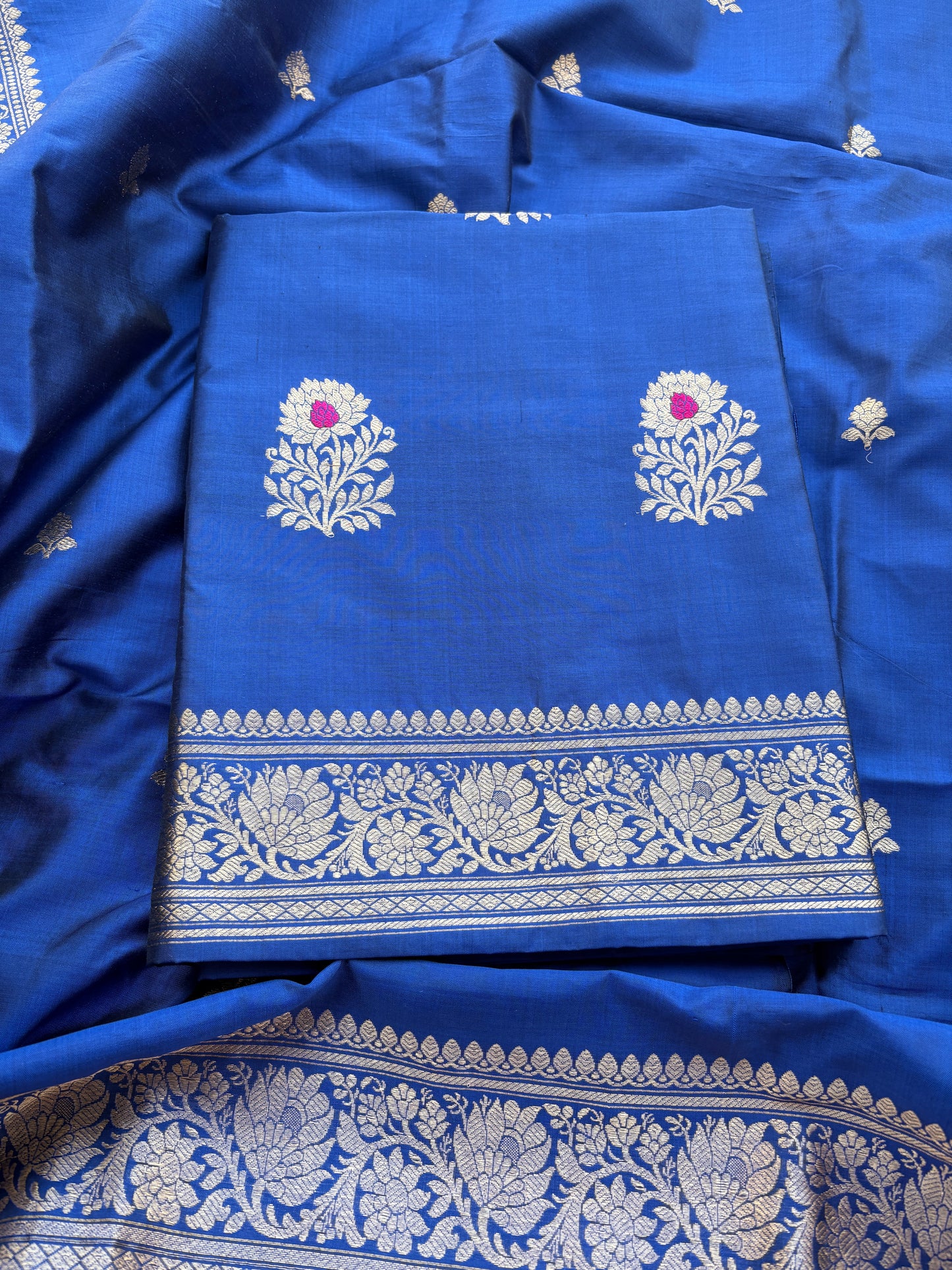 Blue katan by katan Kadhwa suit set