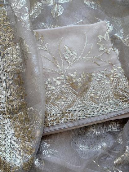 Cream pitt work tissue suit set