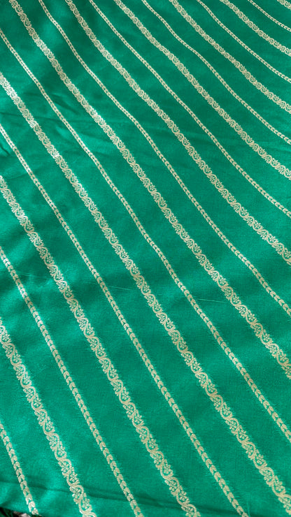 Green premium Banarasi silk dupatta