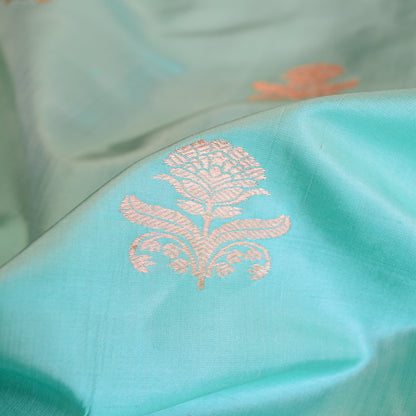 Turquoise Katan silk fabric