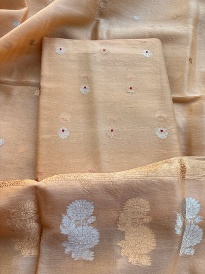 Cream/ beige  kora kadhwa suit set