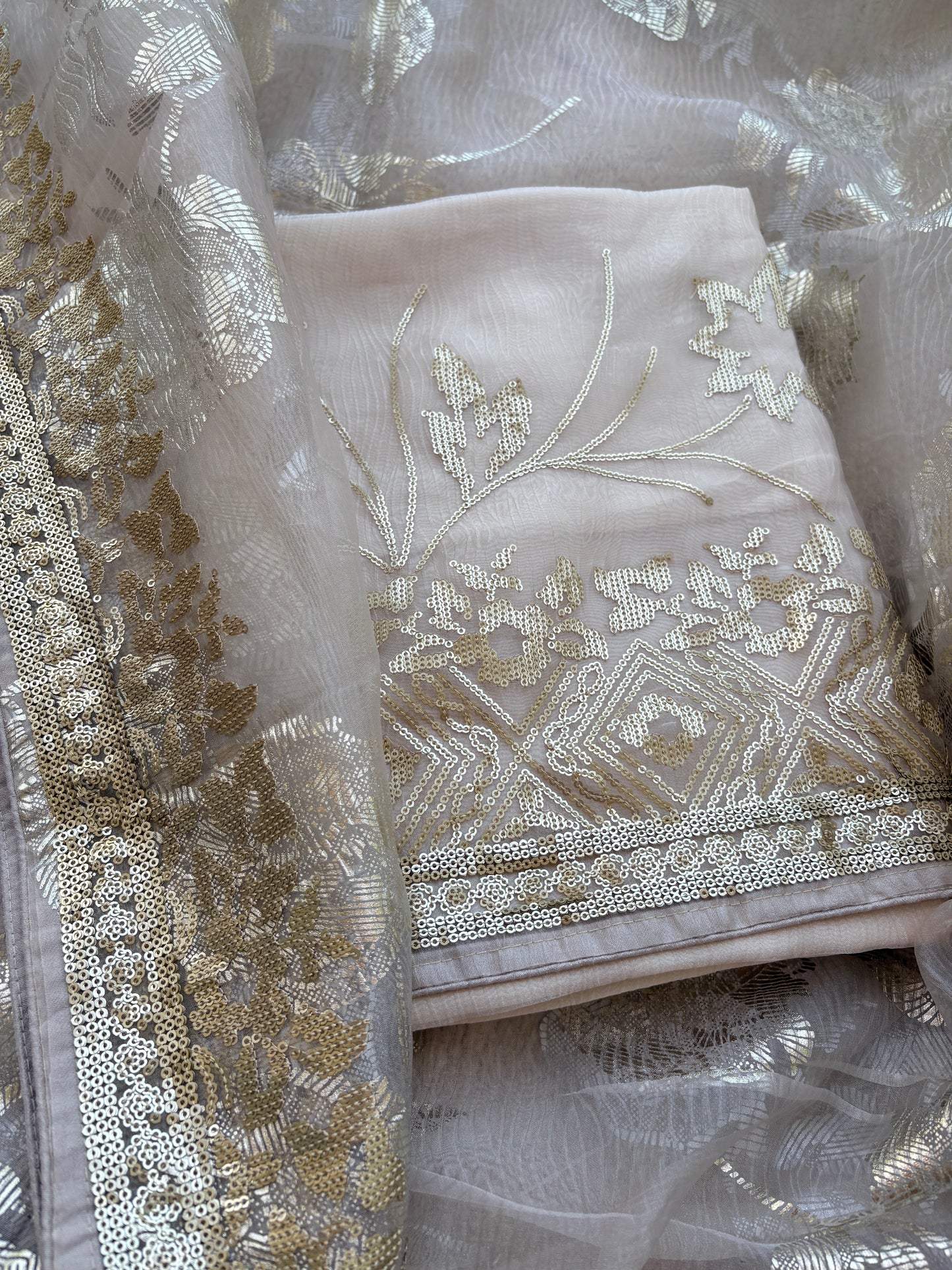 Cream pitt work tissue suit set