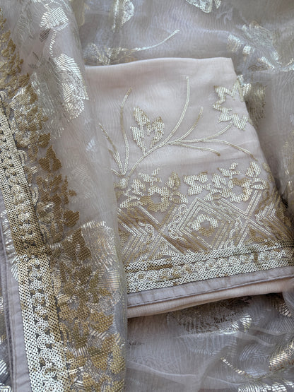 Cream pitt work tissue suit set