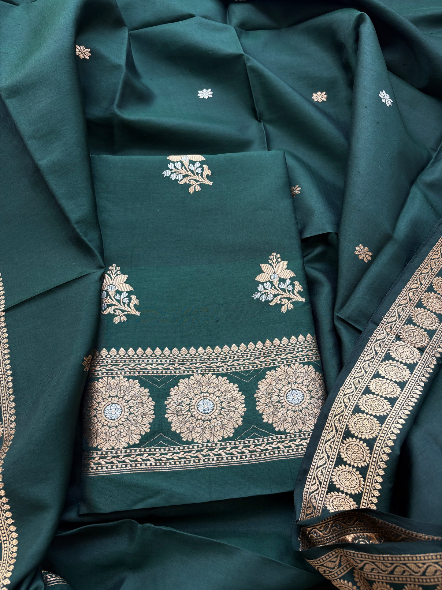 Green Katan by Katan  kadhwa suit set