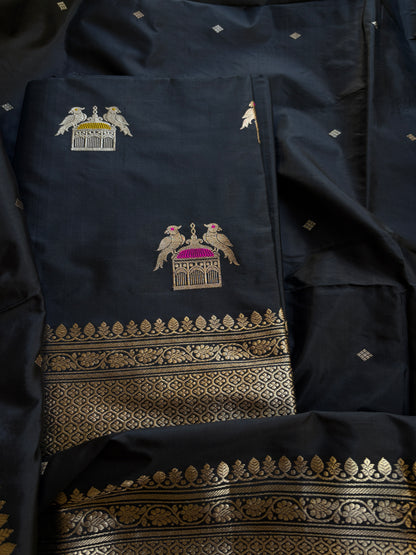 Black katan by katan kadhwa suit set